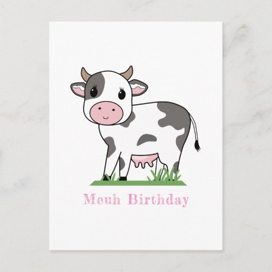 Mooie Koe Postkaart  (Voorkant)