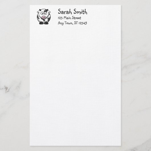 Mooie Koe Stationery Briefpapier (Voorkant)