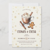 Mooie Koekjes & Cacaokerstborrel Kaart (Voorkant)