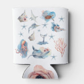 Mooie Koelbox voor de beschrijving van zeedieren Blikjeskoeler (Achterkant)