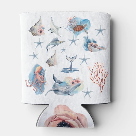 Mooie Koelbox voor de beschrijving van zeedieren Blikjeskoeler (Achterkant)