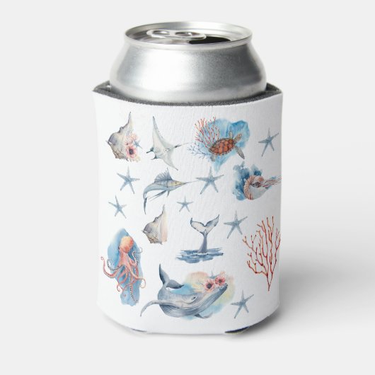 Mooie Koelbox voor de beschrijving van zeedieren Blikjeskoeler (Blikje Achterkant)