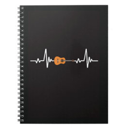 Mooie koele gitaar notitieboek muziek muzikale git