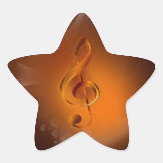 Mooie, koele gloeiende kleuren hebben invloed op m ster sticker (Voorkant)