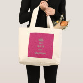Mooie, koele, koele drink-champagne cr grote tote bag (Voorkant (product))