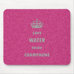 Mooie, koele, koele drink-champagne cr muismat