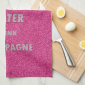 Mooie, koele, koele drink-champagne cr theedoek (Quarter Fold)