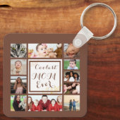 Mooie, koelste mam ooit foto-inklage sleutelhanger (Achterkant)