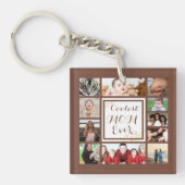 Mooie, koelste mam ooit foto-inklage sleutelhanger (voorkant)