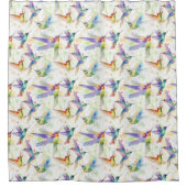 Mooie koetsvogels douchegordijn (Voorkant)