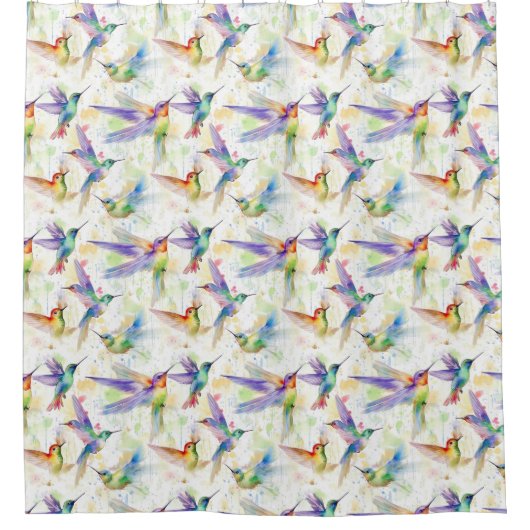 Mooie koetsvogels douchegordijn (Voorkant)