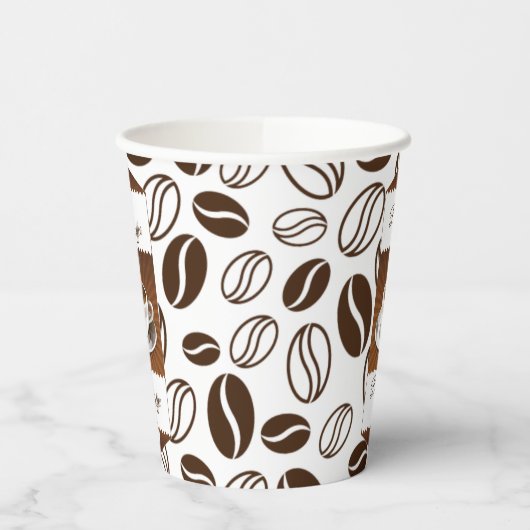 Mooie Koffee Aangepaste bedrijfsnaam kopen Papieren Bekers (Links)