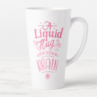 Mooie koffie citaten roze ombre kalligrafie hoog