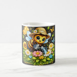 Mooie koffie-explorer kuiken dames T-shirt Kawai Koffiemok