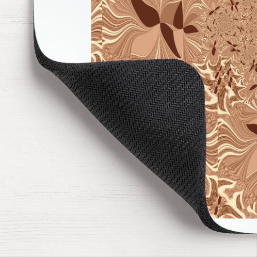 Mooie koffie-kleuren muismat (Hoek)