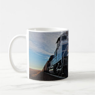 Mooie koffiebeker met locomotief koffiemok