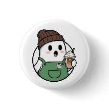 Mooie Koffieknop met Spookje