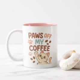 Mooie koffiemok – Grappige kattenliefhebbersbeker Tweekleurige Koffiemok