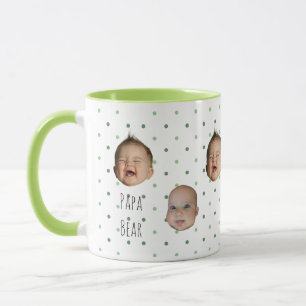 Mooie koffiemok met polkadots voor vader mok