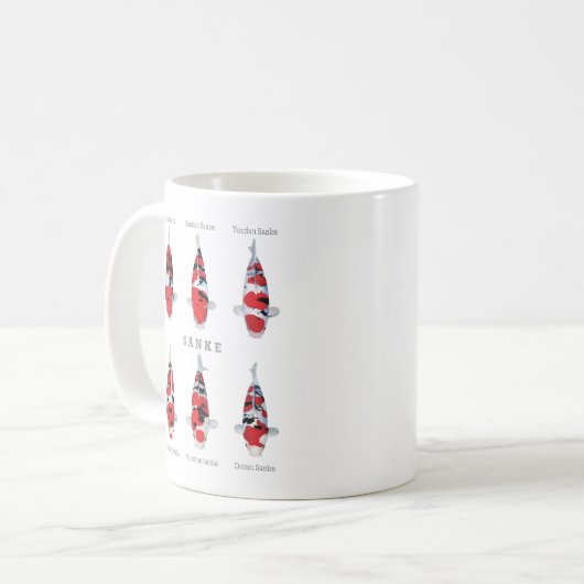 Mooie Koi Fish Mok – Elegant & Uniek Cadeau (Voorkant links)