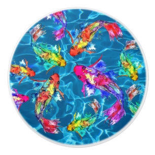 Mooie Koi Fish Pond Knobs en Pulls Keramische Knop