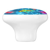 Mooie Koi Fish Pond Knobs en Pulls Keramische Knop (Zijkant)