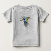 Mooie Kolibrie Baby T-Shirt (Achterkant)