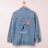 Mooie kolibrie en bloem land denim jacket (Hangar)