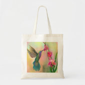 Mooie Kolibrie en Bloem Tote Tas (Voorkant)
