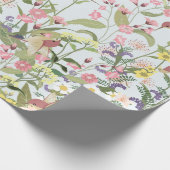 Mooie kolibrie in de bloemenhoed cadeaupapier (Hoek)