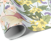 Mooie kolibrie in de bloemenhoed cadeaupapier (Rol Hoek)