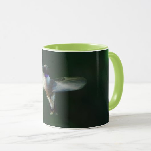 Mooie kolibrie in Flight Art Mok (Voorkant rechts)