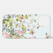 Mooie kolibrie in zoete bloemige bloementuin Case-Mate iPhone case (Achterkant (horizontaal))