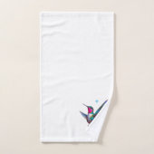 Mooie kolibrie op wit bad handdoek (Handdoek)