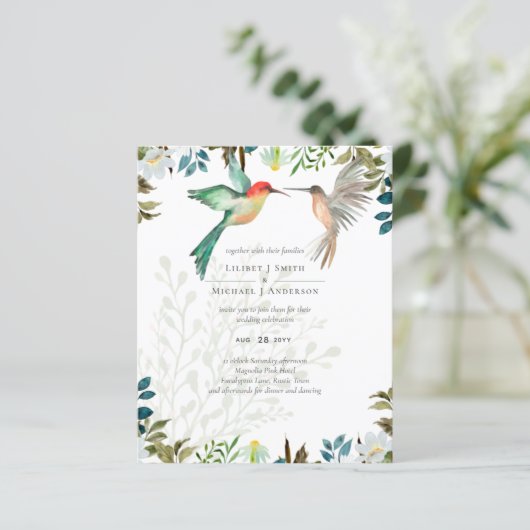 Mooie KOLIBRIE Paar Huwelijk (Staand voorkant)