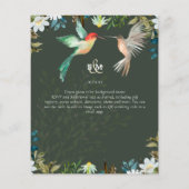 Mooie KOLIBRIE Paar Huwelijk (Achterkant)