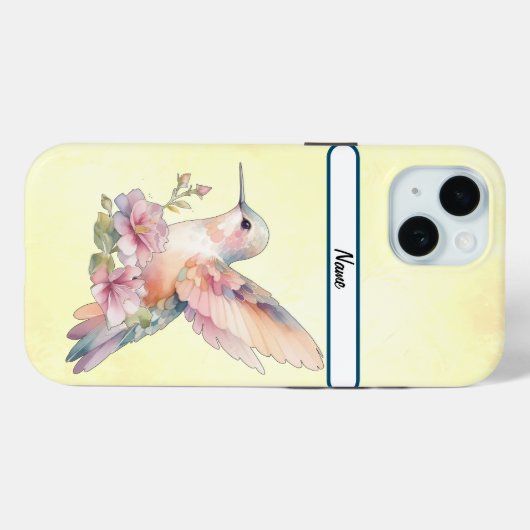 Mooie kolibrie taai Case-Mate iPhone case (Achterkant (horizontaal))