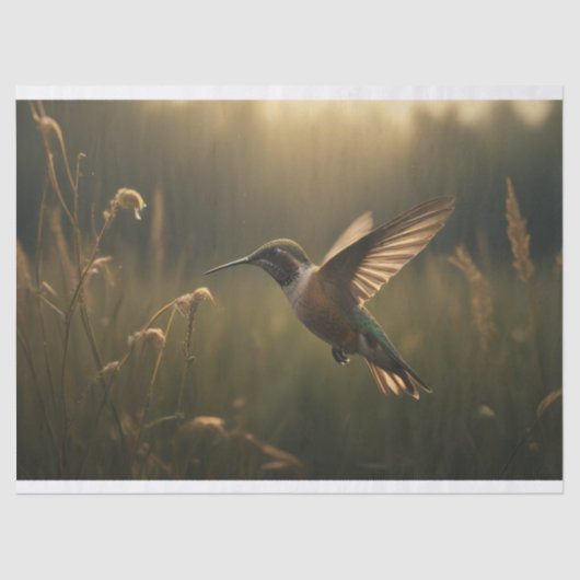 Mooie kolibrie tissuepapier (Voorkant)