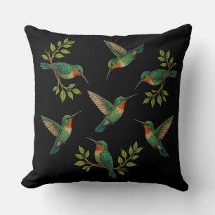 Mooie kolibrie vogels kussen