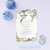 Mooie KOLIBRIEH Paar Huwelijk Flyer (Enkel)