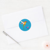 Mooie kolibries (Colibri) Ronde Sticker (Envelop)