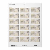 Mooie kolibries en bloemen Adres Etiket (Full Sheet)