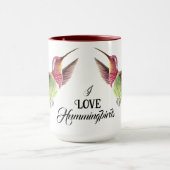 Mooie kolibries tijdens de vlucht mok (Midden)