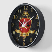 Mooie Kolja's koninklijke wandklok! (Hoek)