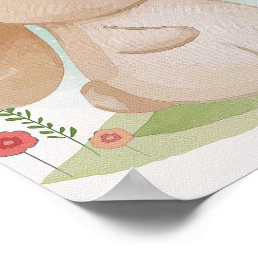 Mooie Konijn Kinderkamer Poster Dieren Babykamer P (Hoek)