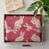Mooie Konijn Konijn Kerst Tissue Papier (Geschenk)