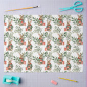 Mooie Konijn Konijn Kerst Tissue Papier (Craft)