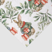Mooie Konijn Konijn Kerst Tissue Papier (Detail)