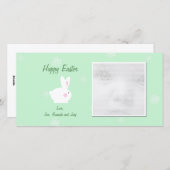 Mooie Konijn Pasen Fotokaarten Feestdagenkaart (Voorkant / Achterkant)