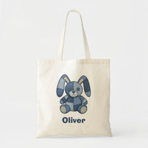 Mooie Konijn Patchwork Denim Tote Bag